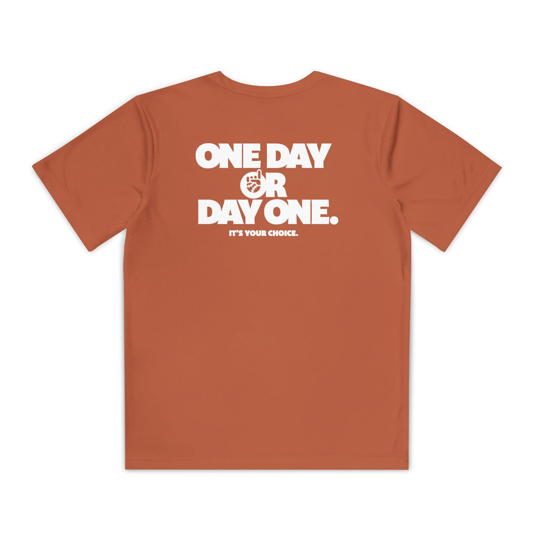Kids One Day or Day One Dry Fit Tee - Rake Baseball Company - RAKE BASEBALL | BASEBALL T-SHIRT | BASEBALL CLOTHING | GOOD VIBES ONLY