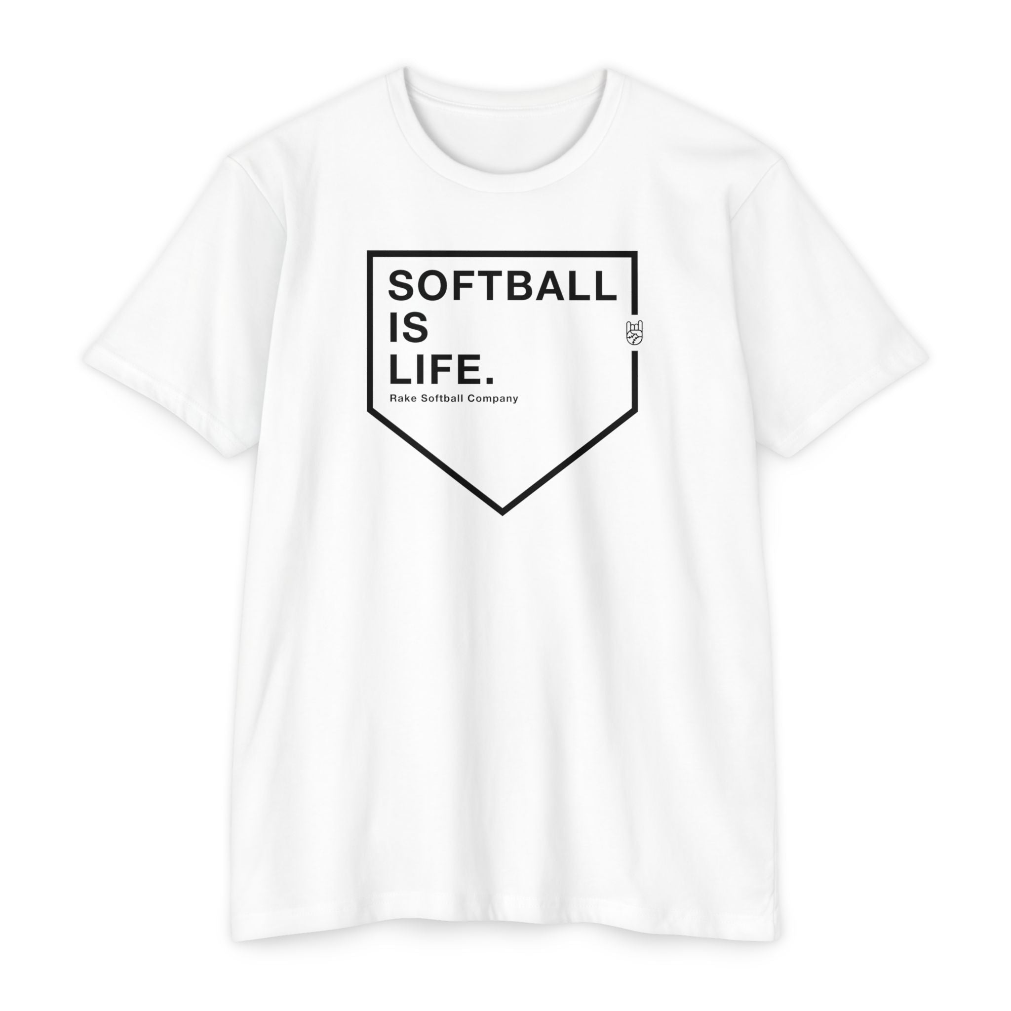 Softball Is Life Tee - Rake Baseball Company - RAKE BASEBALL | BASEBALL T-SHIRT | BASEBALL CLOTHING | GOOD VIBES ONLY