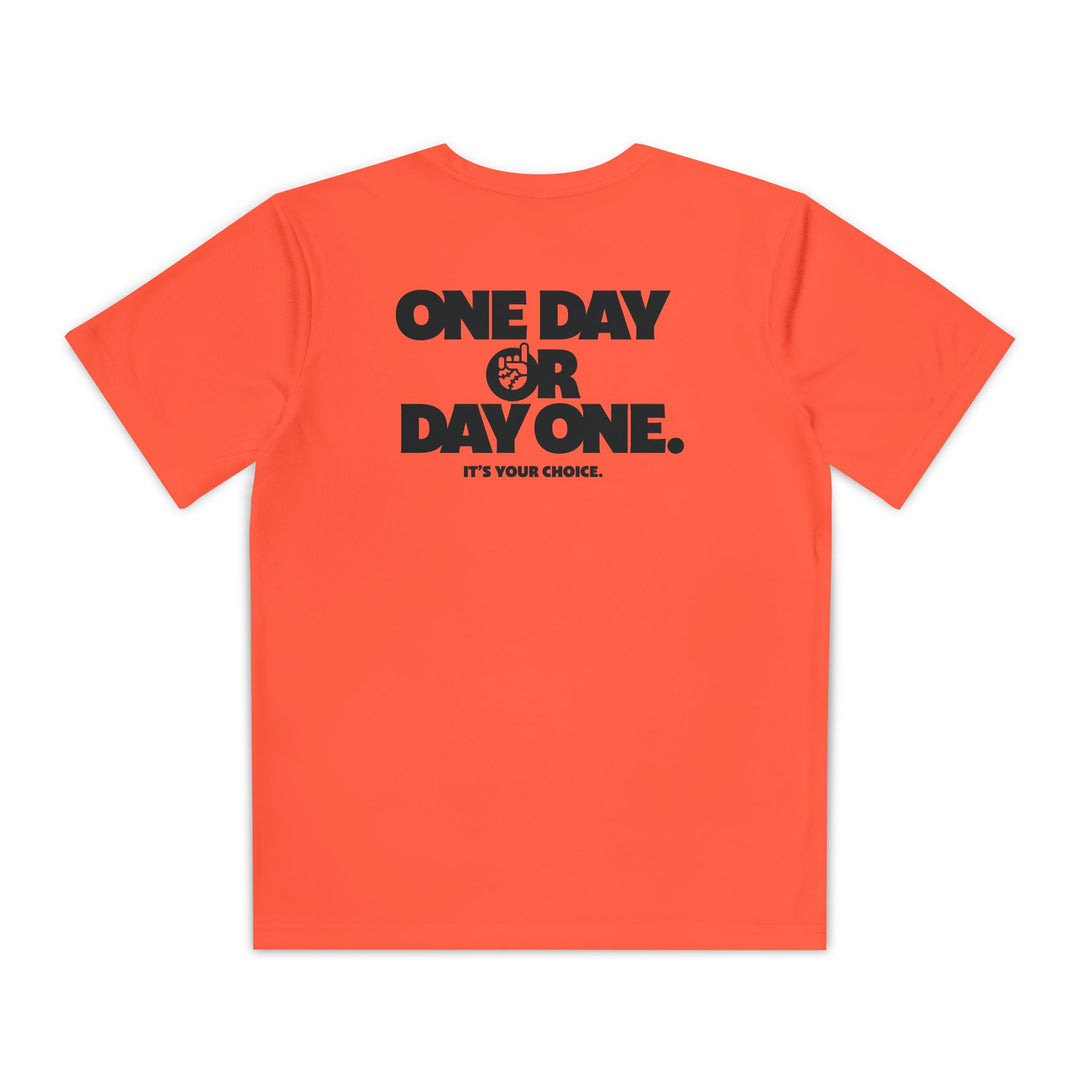 Kids One Day or Day One Dry Fit Tee - Rake Baseball Company - RAKE BASEBALL | BASEBALL T-SHIRT | BASEBALL CLOTHING | GOOD VIBES ONLY