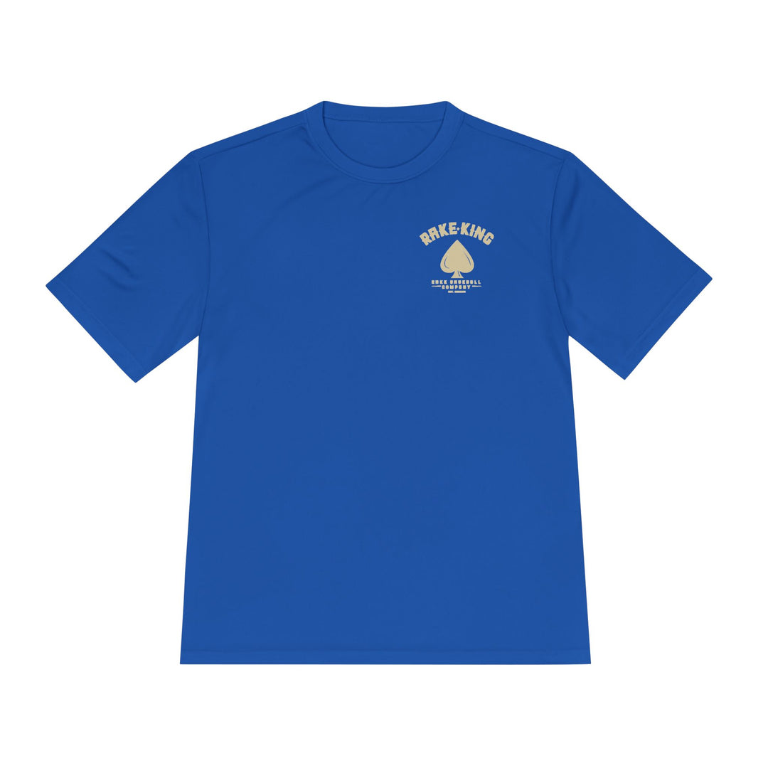 Rake King Dry Fit Tee - Rake Baseball Company - RAKE BASEBALL | BASEBALL T-SHIRT | BASEBALL CLOTHING | GOOD VIBES ONLY