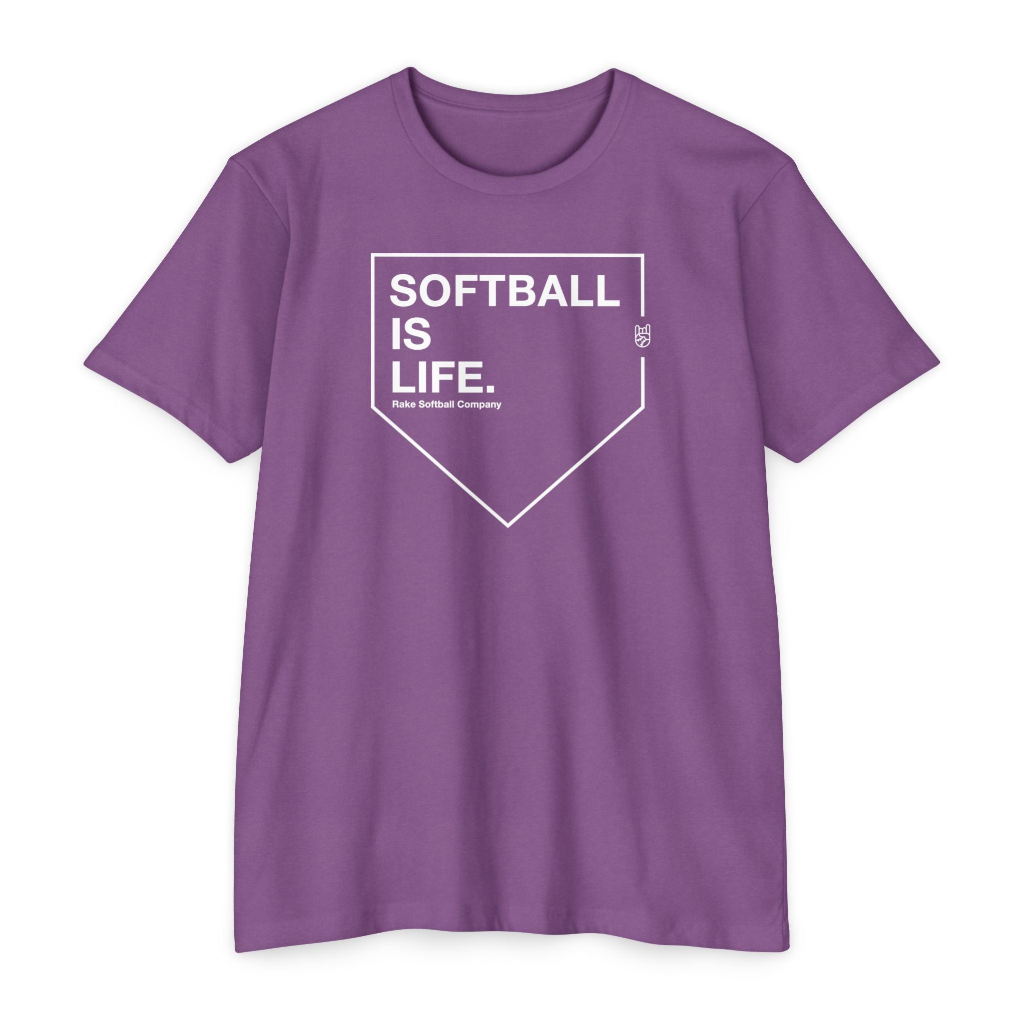 Softball Is Life Tee - Rake Baseball Company - RAKE BASEBALL | BASEBALL T-SHIRT | BASEBALL CLOTHING | GOOD VIBES ONLY