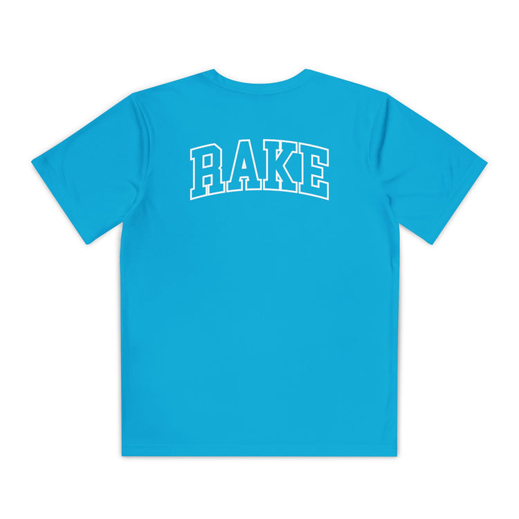 Kids Rockin' Rake Dry Fit Tee - Rake Baseball Company - RAKE BASEBALL | BASEBALL T-SHIRT | BASEBALL CLOTHING | GOOD VIBES ONLY