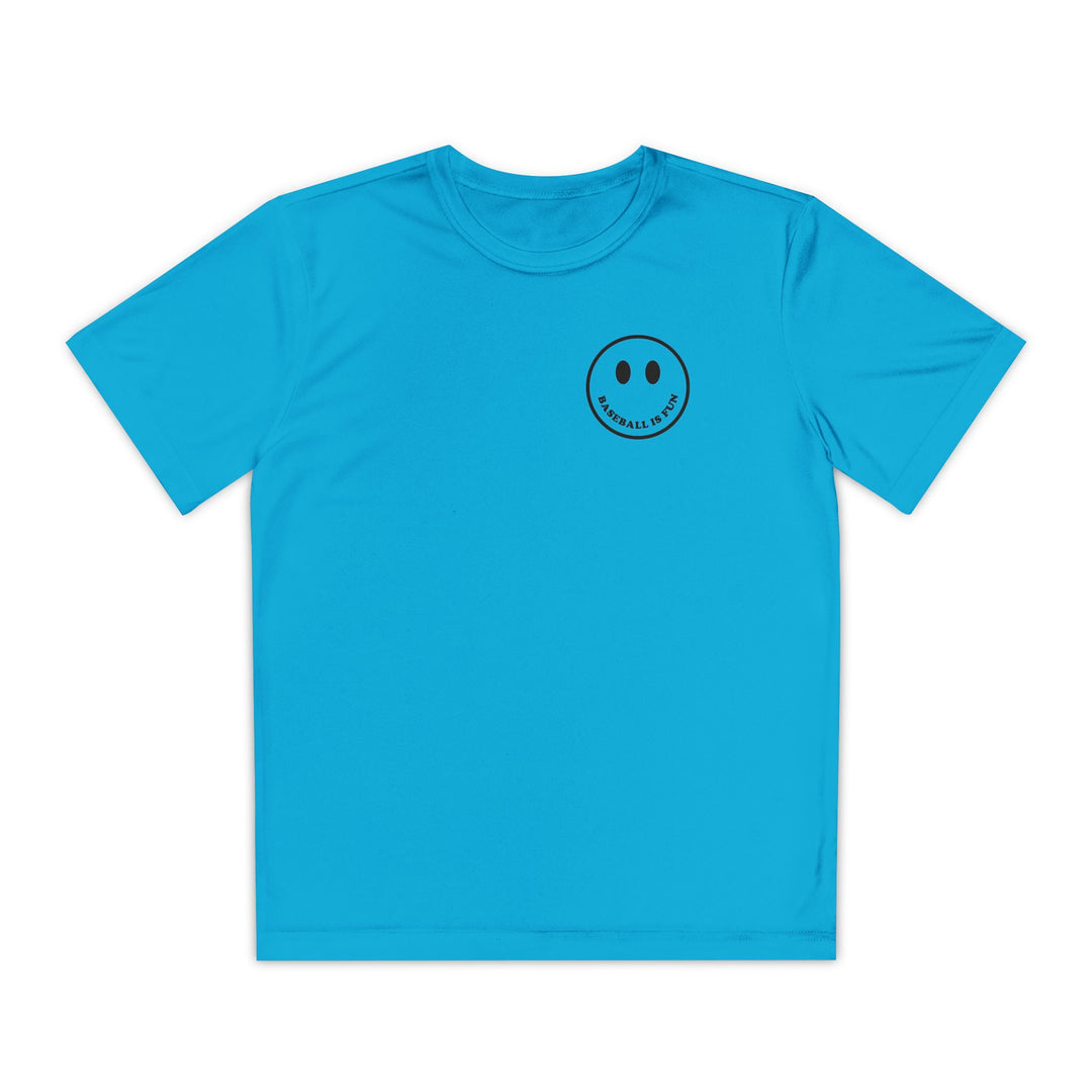 Kids Baseball Is Fun Dry Fit Tee - Rake Baseball Company - RAKE BASEBALL | BASEBALL T-SHIRT | BASEBALL CLOTHING | GOOD VIBES ONLY