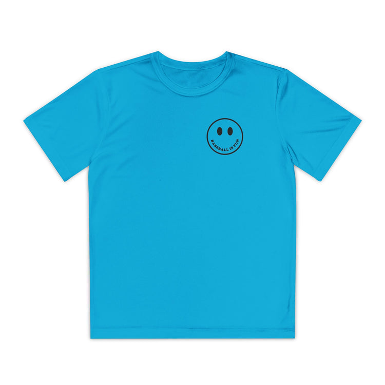 Kids Baseball Is Fun Dry Fit Tee - Rake Baseball Company - RAKE BASEBALL | BASEBALL T-SHIRT | BASEBALL CLOTHING | GOOD VIBES ONLY