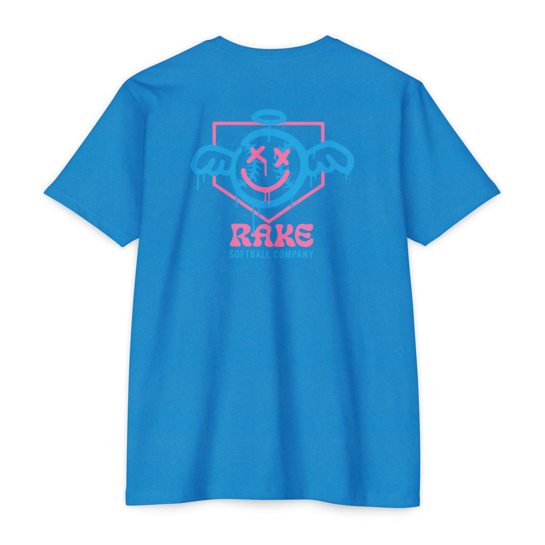 She Angel Drip Softball Tee - Rake Baseball Company - RAKE BASEBALL | BASEBALL T-SHIRT | BASEBALL CLOTHING | GOOD VIBES ONLY