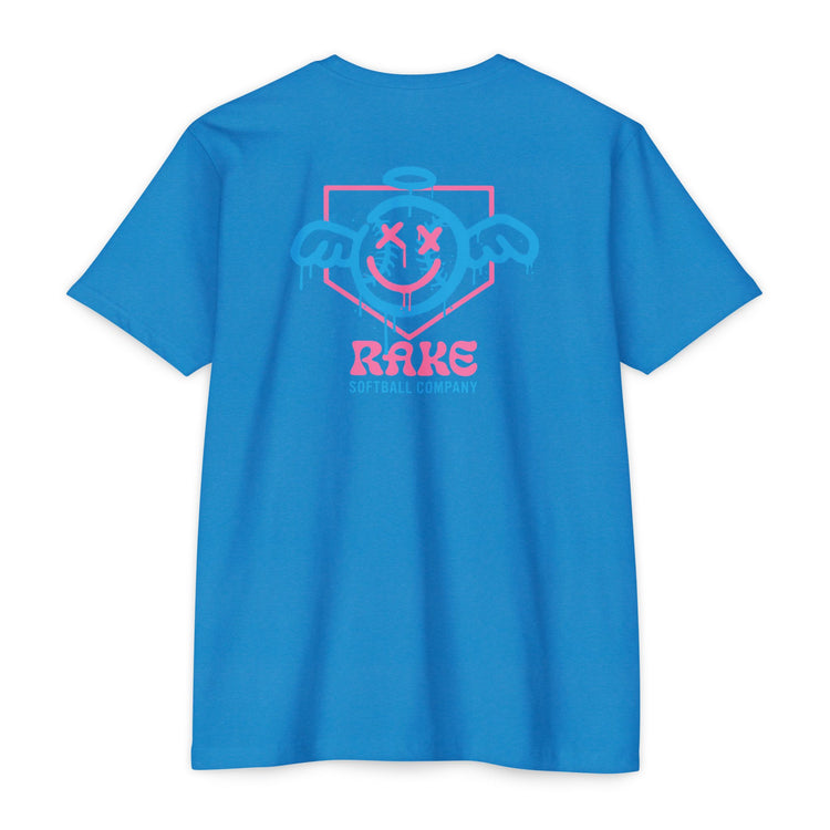 She Angel Drip Softball Tee - Rake Baseball Company - RAKE BASEBALL | BASEBALL T-SHIRT | BASEBALL CLOTHING | GOOD VIBES ONLY