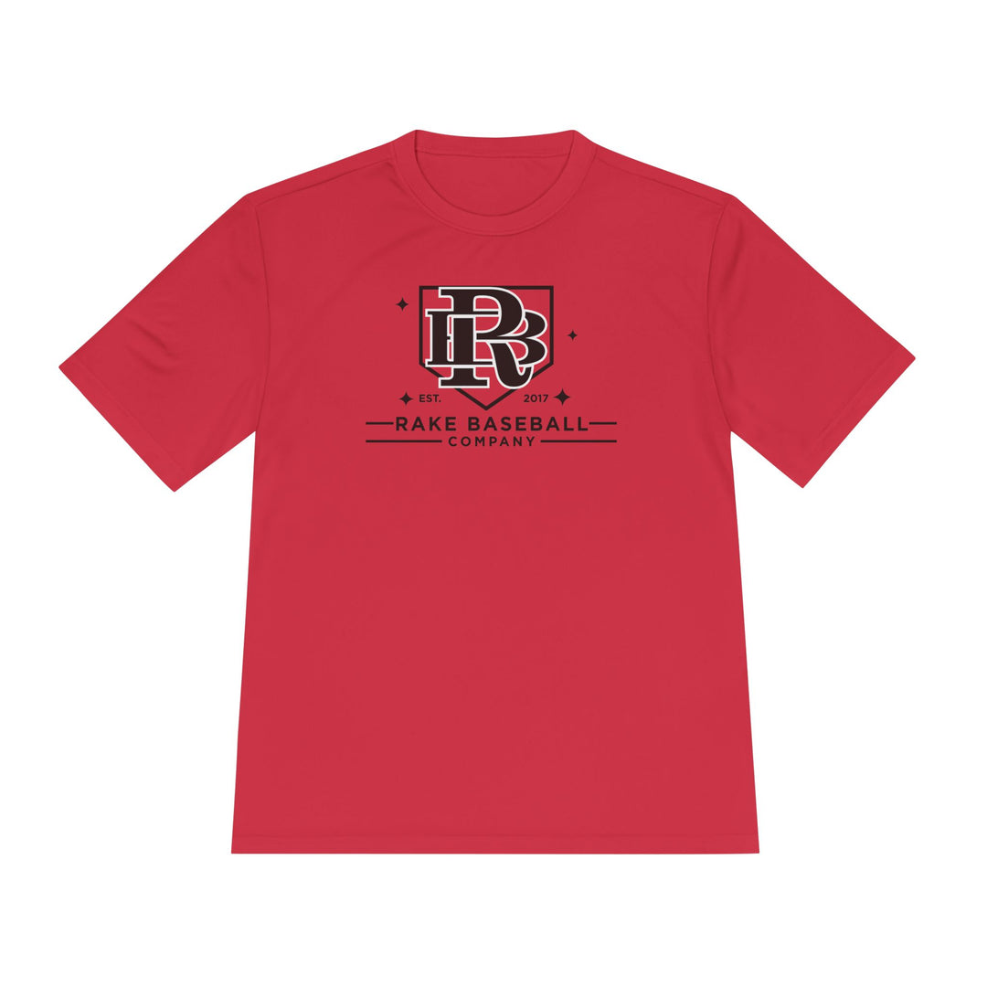 Rake Baseball Homeplate Tee Dry Fit Tee - Rake Baseball Company - RAKE BASEBALL | BASEBALL T-SHIRT | BASEBALL CLOTHING | GOOD VIBES ONLY