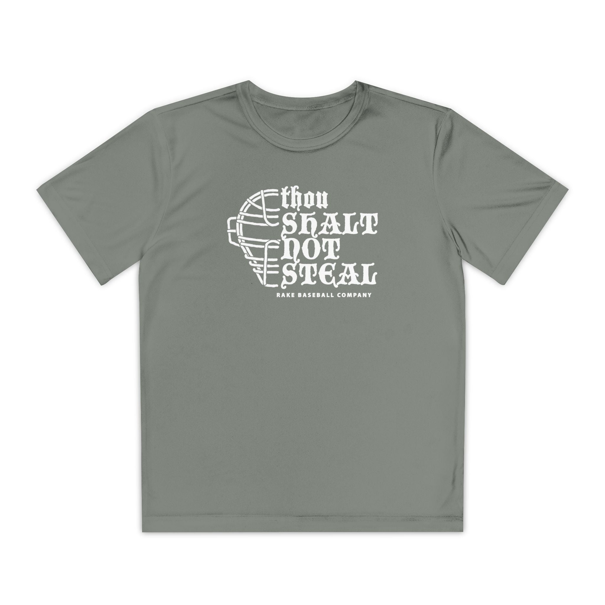 Kids Thou Shalt Not Steal Fit Tee - Rake Baseball Company - RAKE BASEBALL | BASEBALL T-SHIRT | BASEBALL CLOTHING | GOOD VIBES ONLY