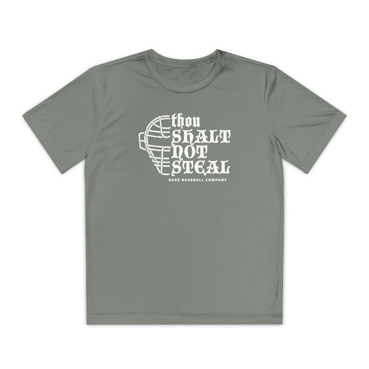 Kids Thou Shalt Not Steal Fit Tee - Rake Baseball Company - RAKE BASEBALL | BASEBALL T-SHIRT | BASEBALL CLOTHING | GOOD VIBES ONLY