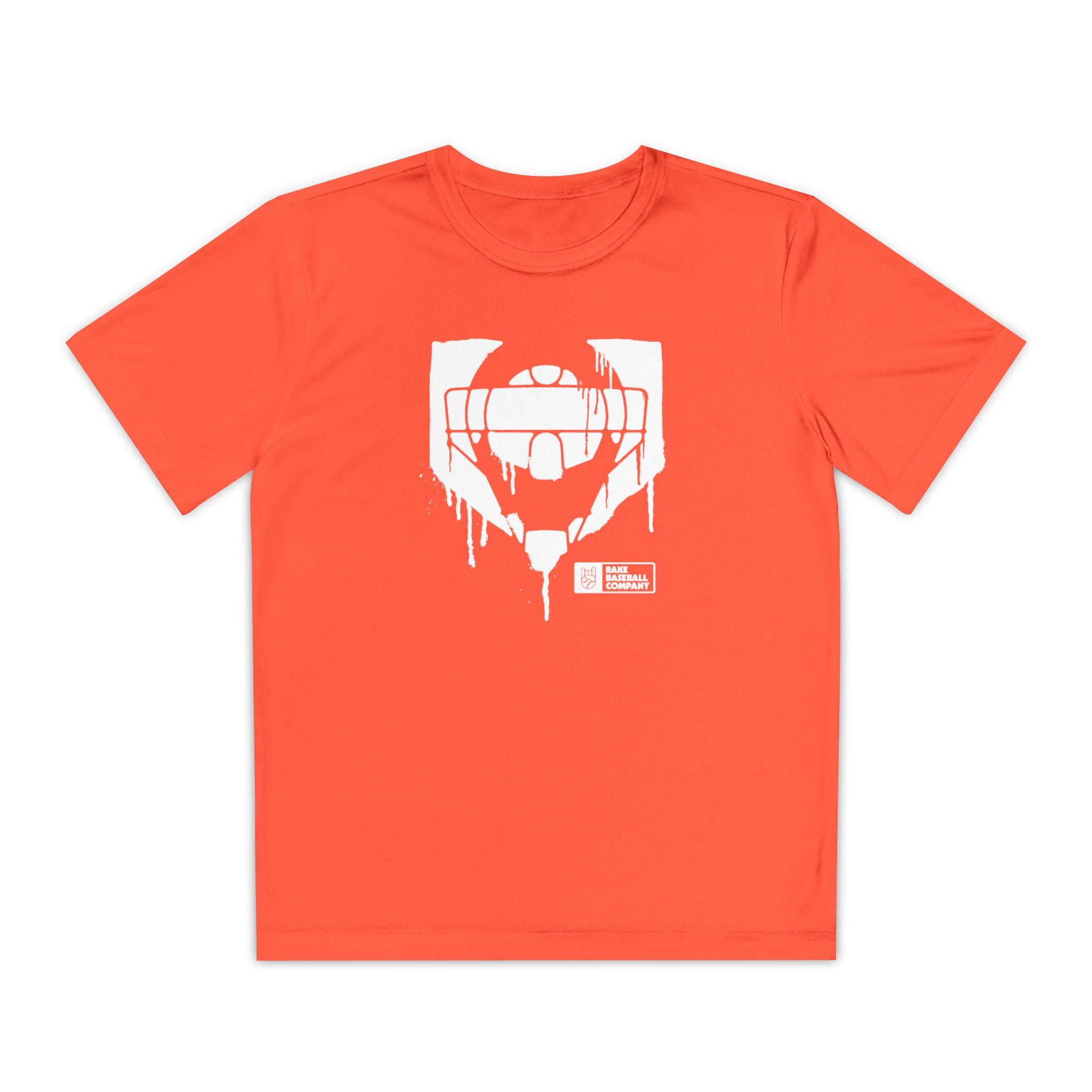 Kids Catcher's Drip Dry Fit Tee - Rake Baseball Company - RAKE BASEBALL | BASEBALL T-SHIRT | BASEBALL CLOTHING | GOOD VIBES ONLY
