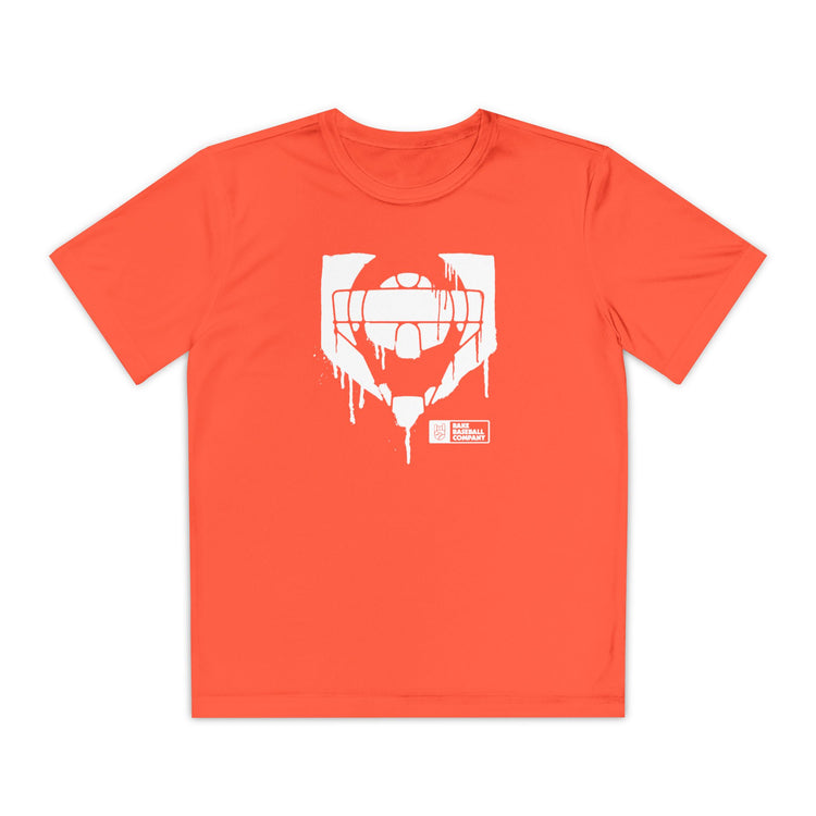 Kids Catcher's Drip Dry Fit Tee - Rake Baseball Company - RAKE BASEBALL | BASEBALL T-SHIRT | BASEBALL CLOTHING | GOOD VIBES ONLY