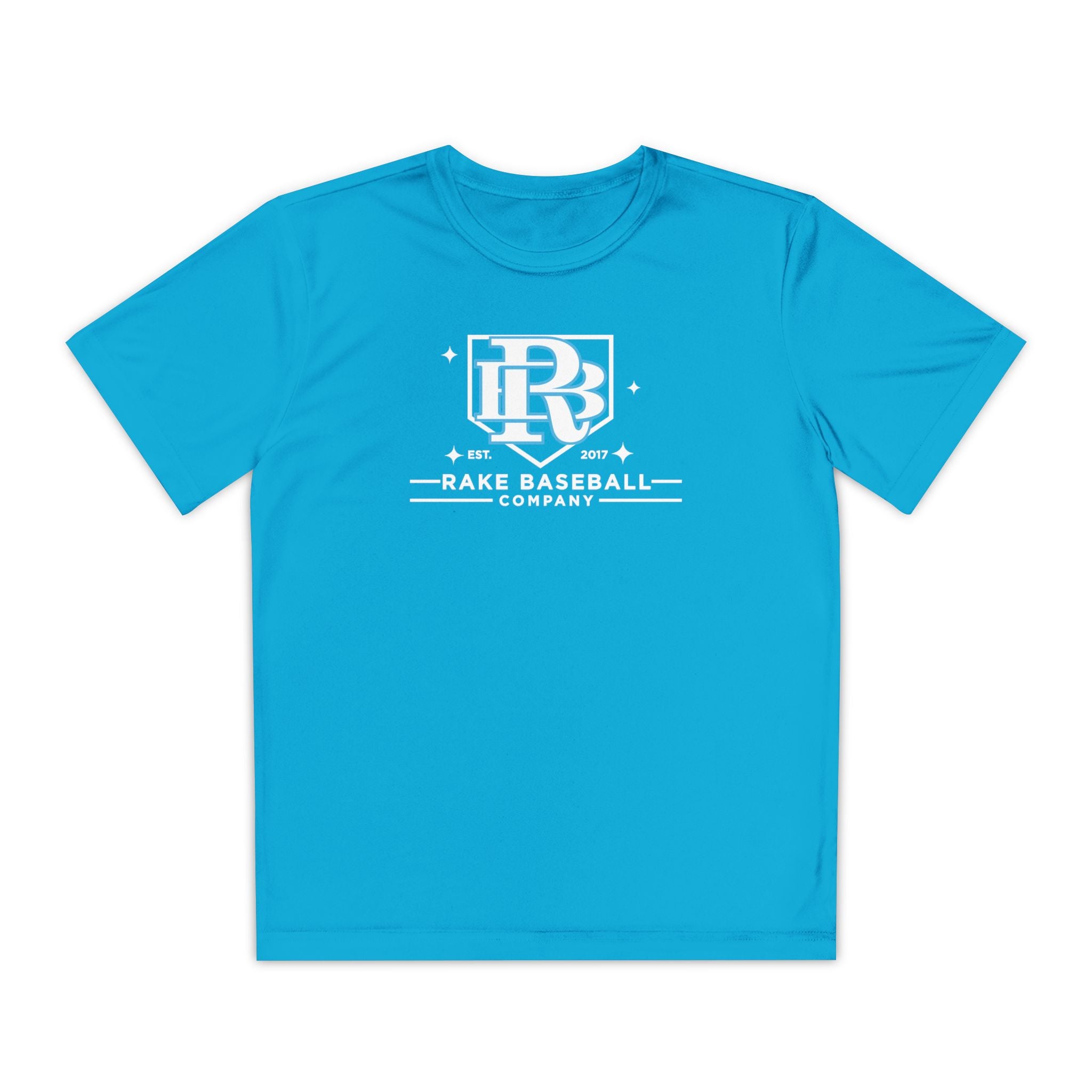 Kids Rake Baseball Homeplate Tee Dry Fit Tee - Rake Baseball Company - RAKE BASEBALL | BASEBALL T-SHIRT | BASEBALL CLOTHING | GOOD VIBES ONLY