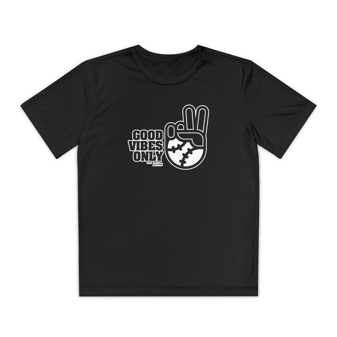 Kids CHI Inspired GVO Dry Fit Tee - Rake Baseball Company - RAKE BASEBALL | BASEBALL T-SHIRT | BASEBALL CLOTHING | GOOD VIBES ONLY