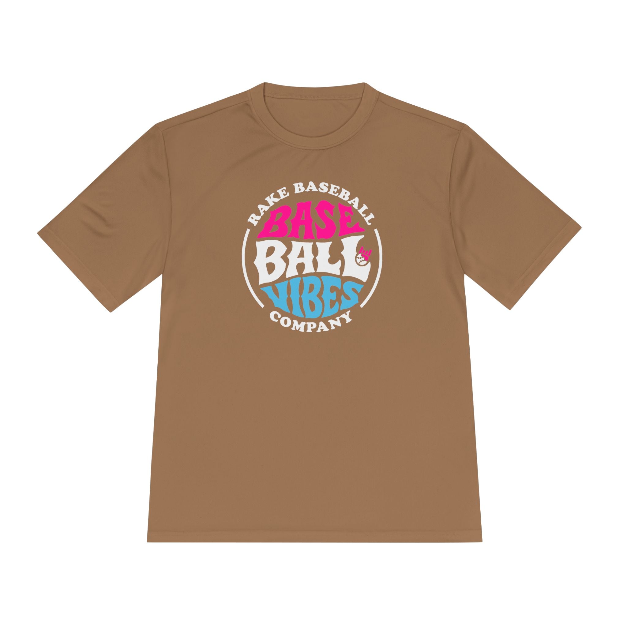 Baseball Vibes Dry Fit Tee - Rake Baseball Company - RAKE BASEBALL | BASEBALL T-SHIRT | BASEBALL CLOTHING | GOOD VIBES ONLY