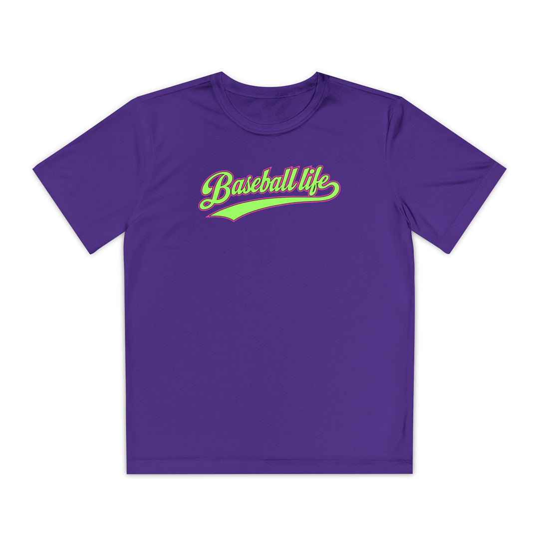 Kids Baseball Life Green Edition Dry Fit Tee
