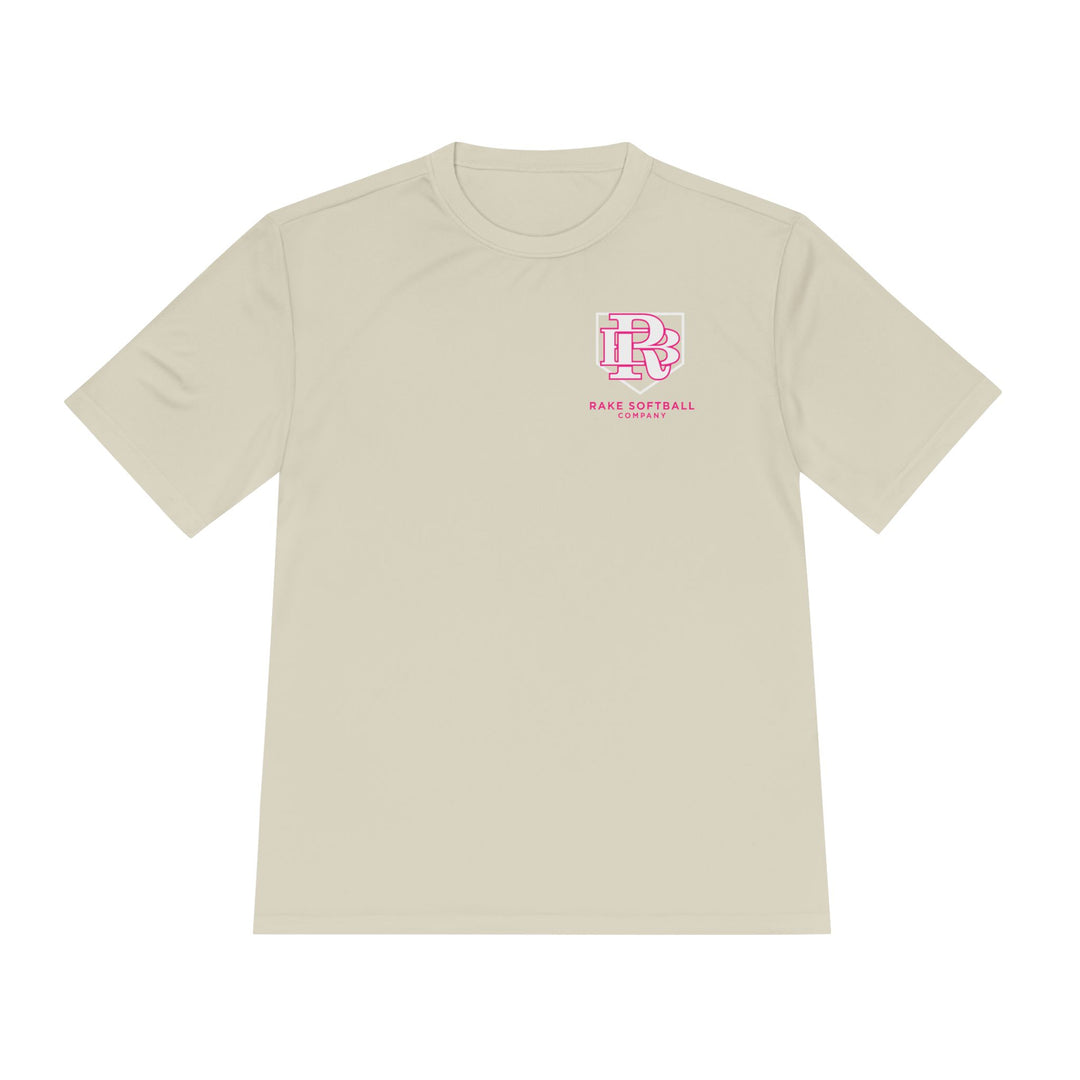 RB Homeplate Softball Dry Fit Tee - Rake Baseball Company - RAKE BASEBALL | BASEBALL T-SHIRT | BASEBALL CLOTHING | GOOD VIBES ONLY