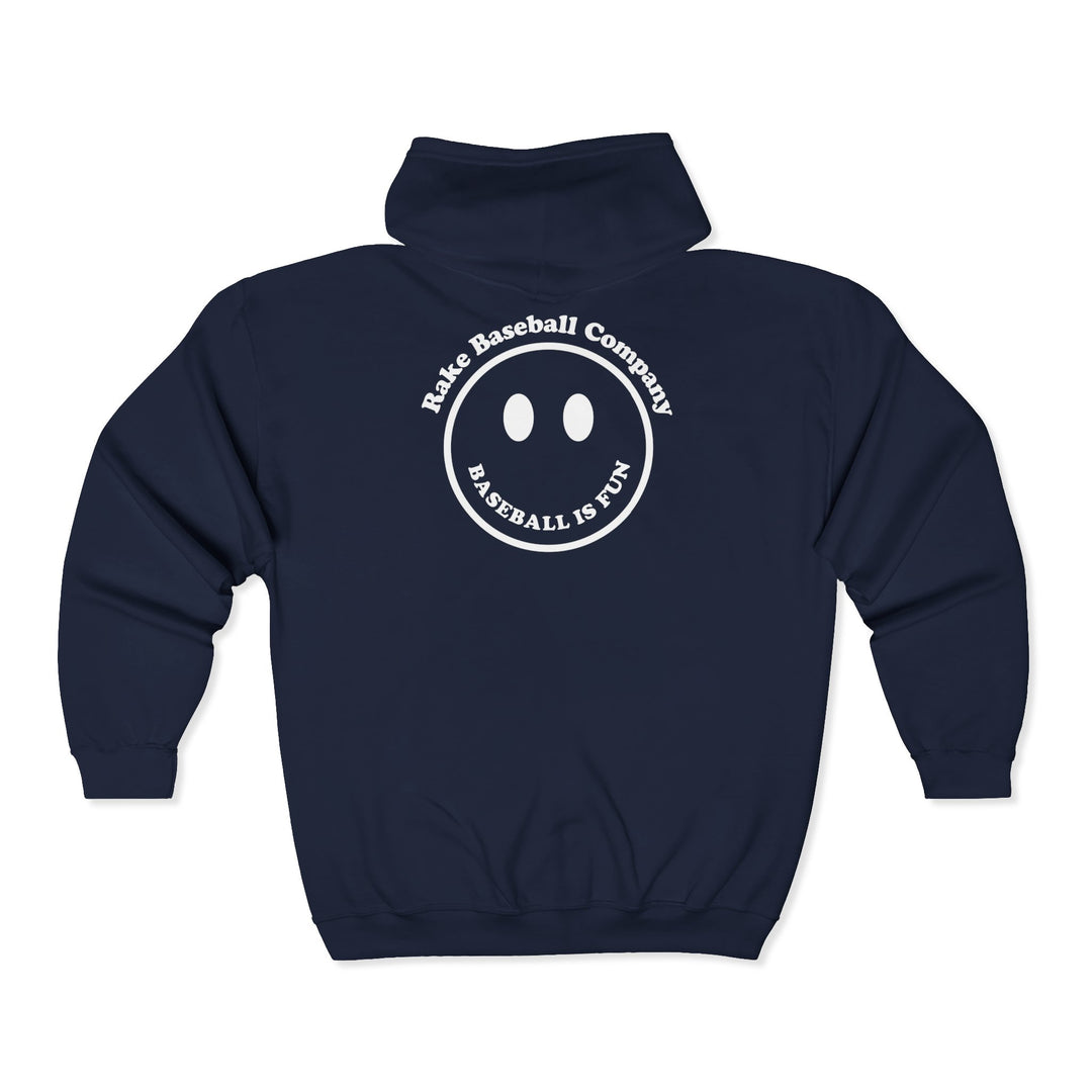 Baseball Is Fun Full Zip Hoodie
