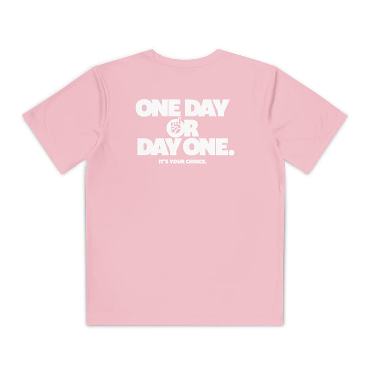 Kids One Day or Day One Dry Fit Tee - Rake Baseball Company - RAKE BASEBALL | BASEBALL T-SHIRT | BASEBALL CLOTHING | GOOD VIBES ONLY
