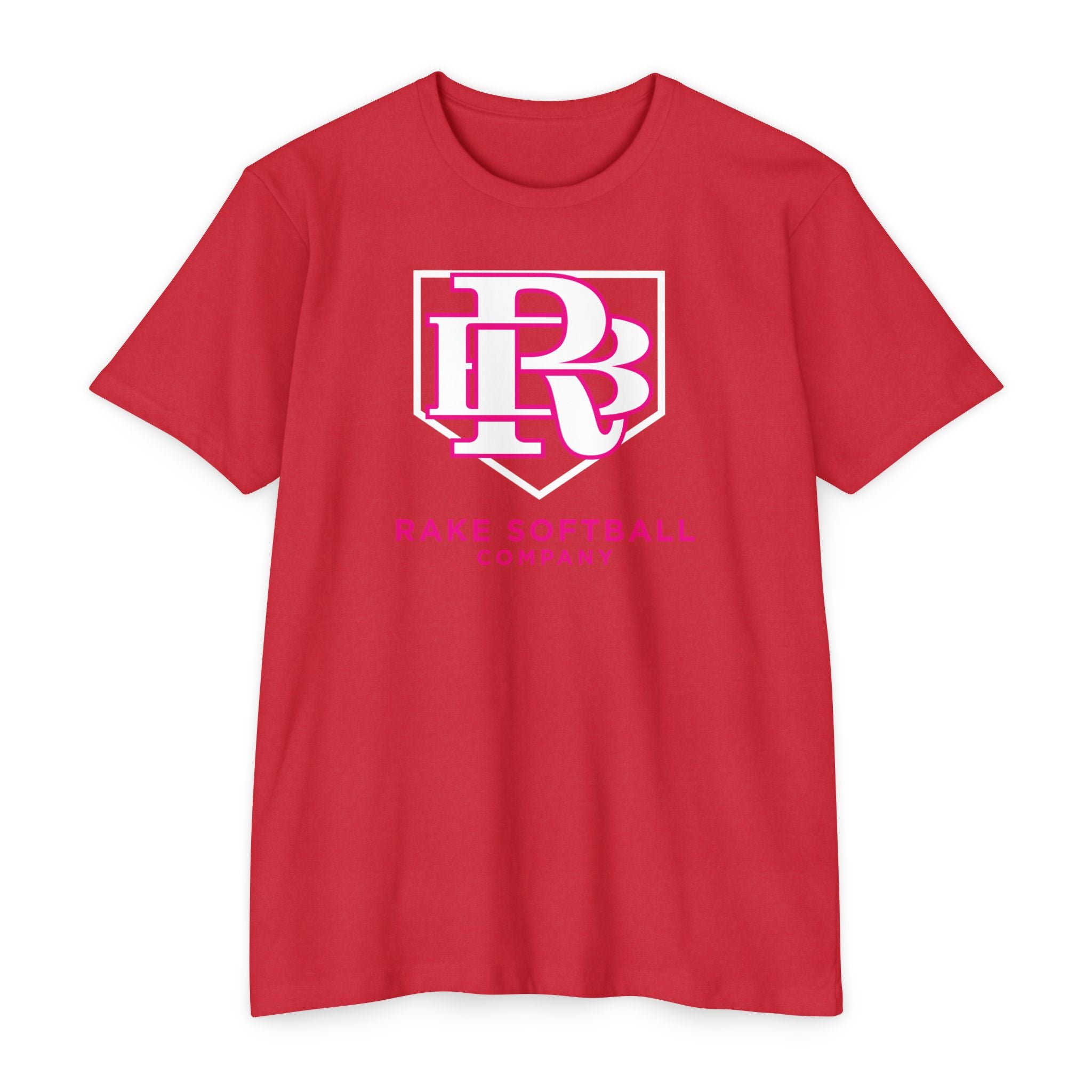 RB Homeplate Softball Tee - Rake Baseball Company - RAKE BASEBALL | BASEBALL T-SHIRT | BASEBALL CLOTHING | GOOD VIBES ONLY
