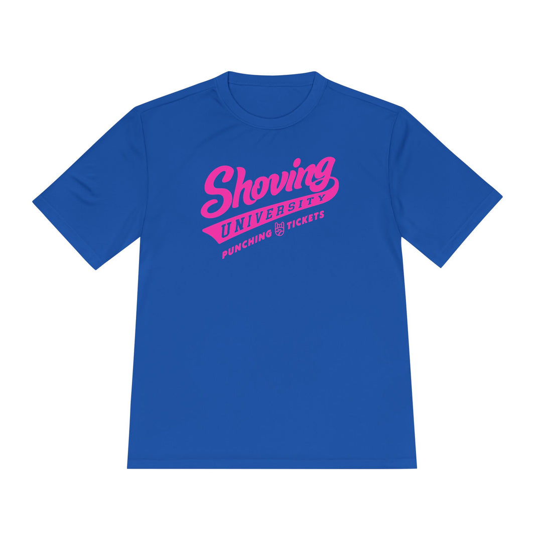 Shoving University Dry Fit Tee - Rake Baseball Company - RAKE BASEBALL | BASEBALL T-SHIRT | BASEBALL CLOTHING | GOOD VIBES ONLY