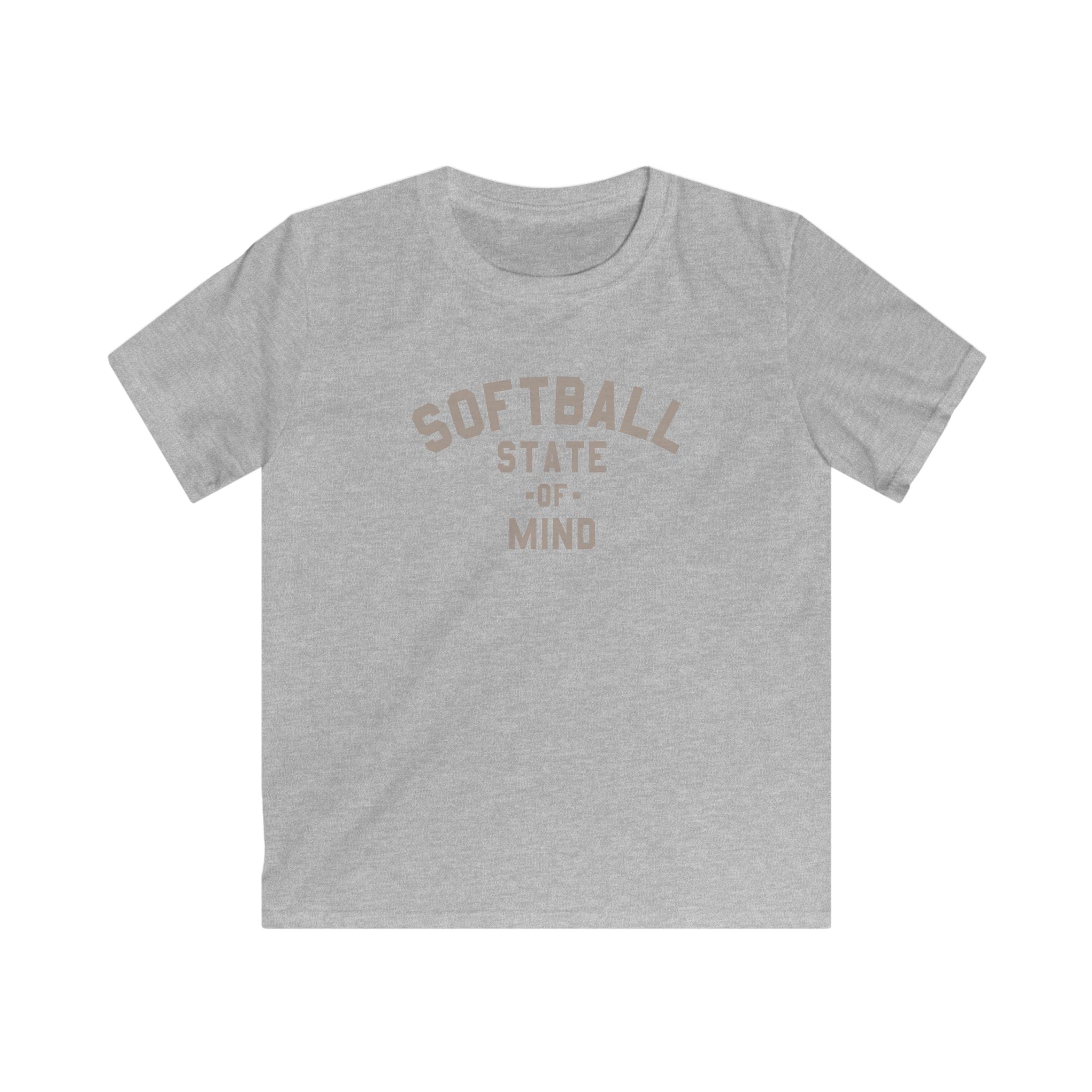 Kids Softball State Of Mind Tee - Rake Baseball Company - RAKE BASEBALL | BASEBALL T-SHIRT | BASEBALL CLOTHING | GOOD VIBES ONLY