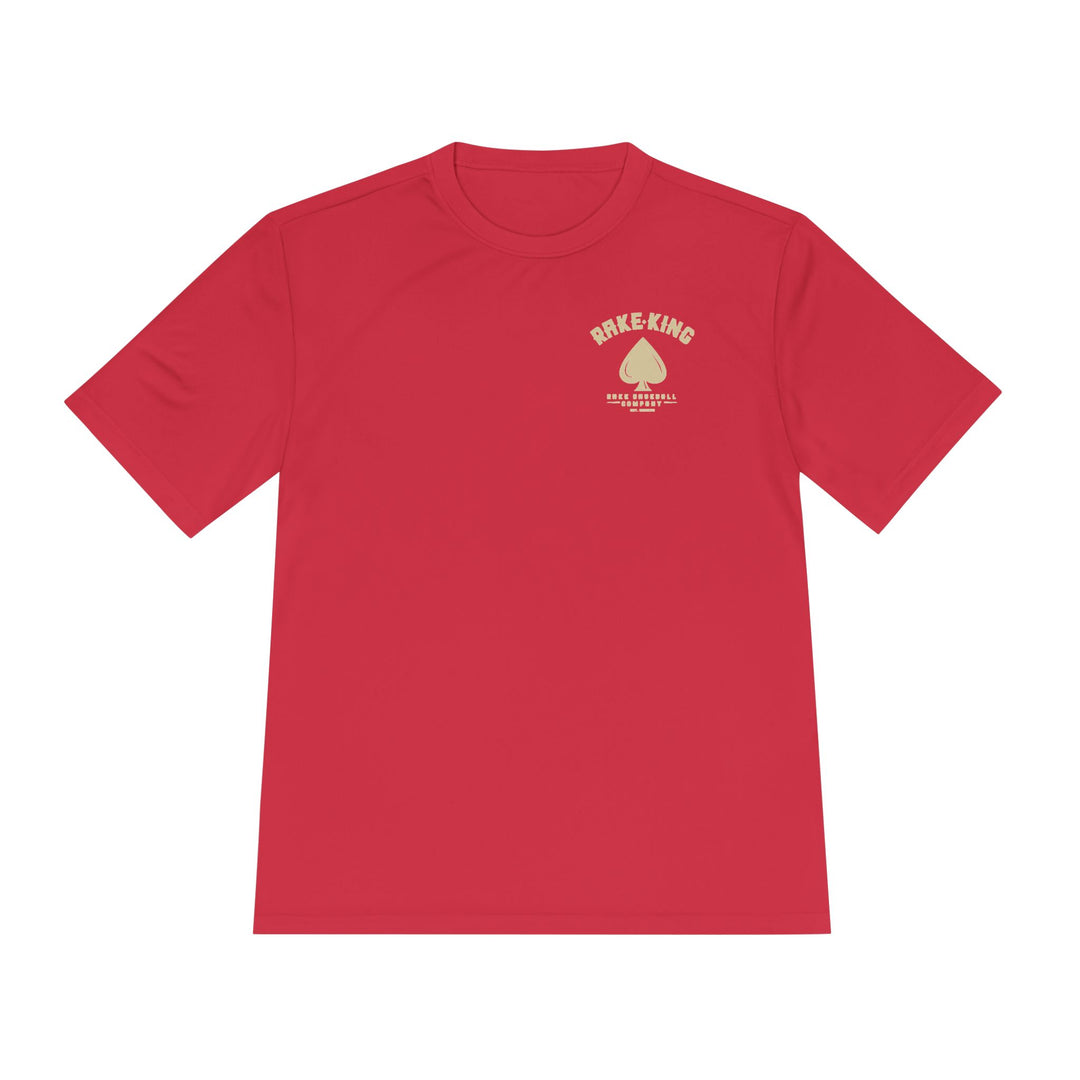 Rake King Dry Fit Tee - Rake Baseball Company - RAKE BASEBALL | BASEBALL T-SHIRT | BASEBALL CLOTHING | GOOD VIBES ONLY