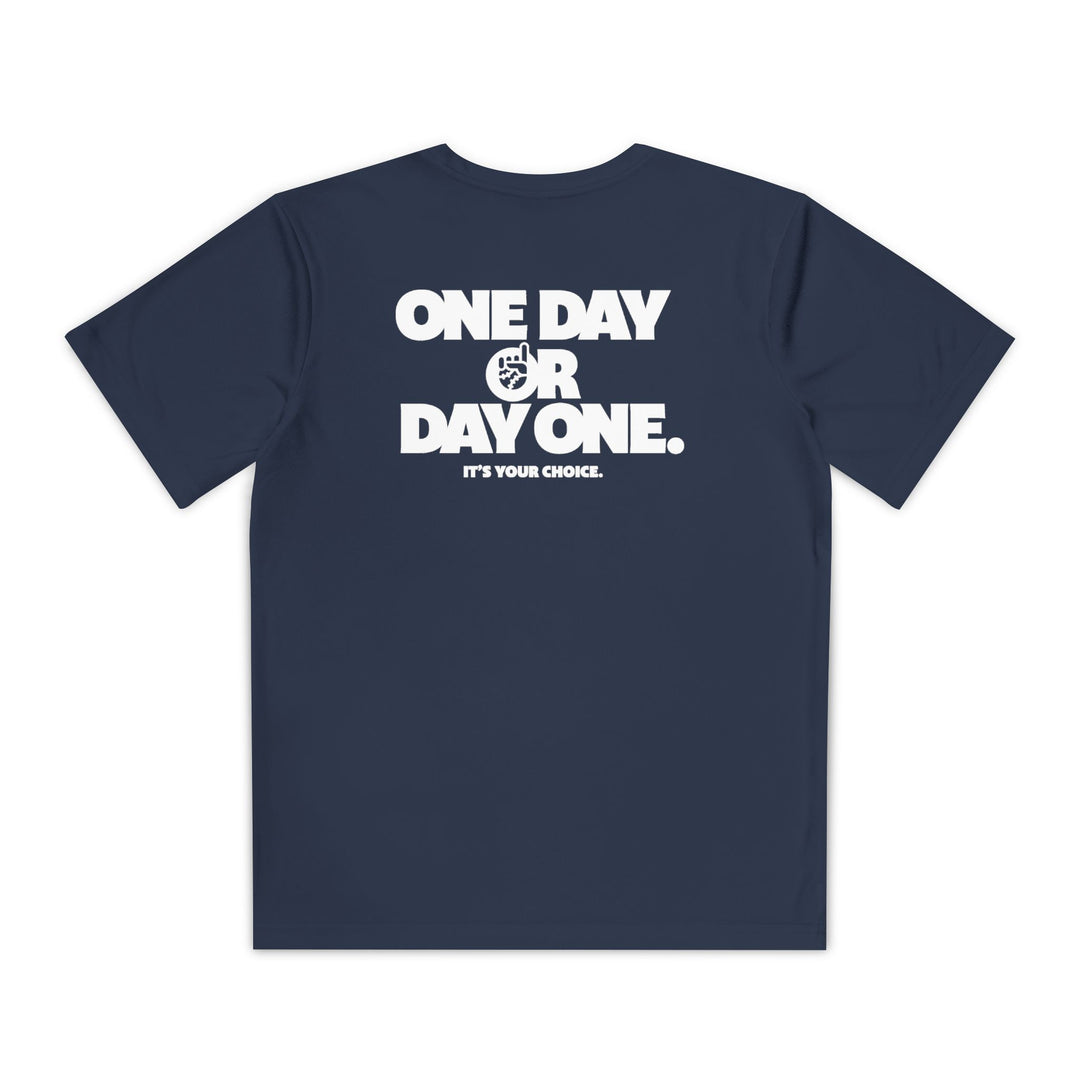 Kids One Day or Day One Dry Fit Tee - Rake Baseball Company - RAKE BASEBALL | BASEBALL T-SHIRT | BASEBALL CLOTHING | GOOD VIBES ONLY