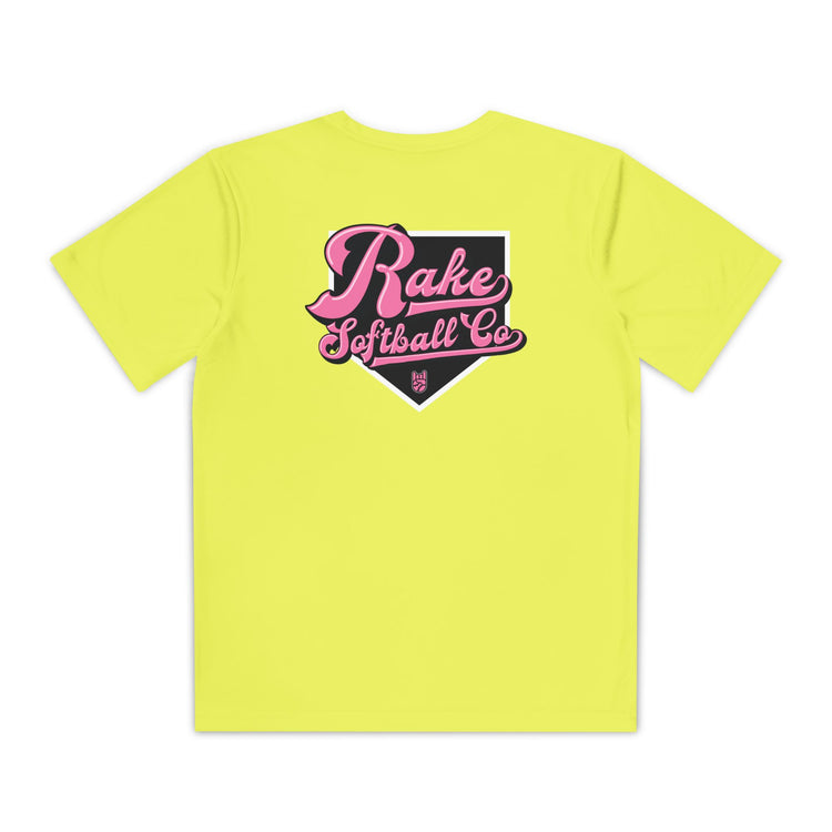 Kids Rake Softball Co. Dry Fit Tee - Rake Baseball Company - RAKE BASEBALL | BASEBALL T-SHIRT | BASEBALL CLOTHING | GOOD VIBES ONLY