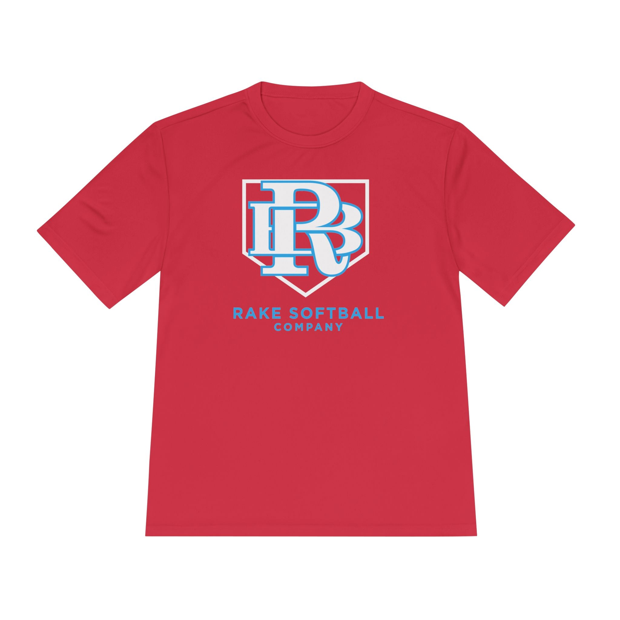 RB Homeplate Softball Dry Fit Tee - Rake Baseball Company - RAKE BASEBALL | BASEBALL T-SHIRT | BASEBALL CLOTHING | GOOD VIBES ONLY