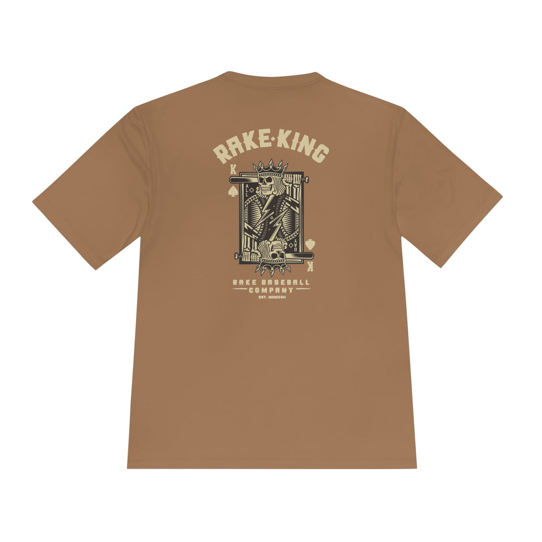 Rake King Dry Fit Tee - Rake Baseball Company - RAKE BASEBALL | BASEBALL T-SHIRT | BASEBALL CLOTHING | GOOD VIBES ONLY