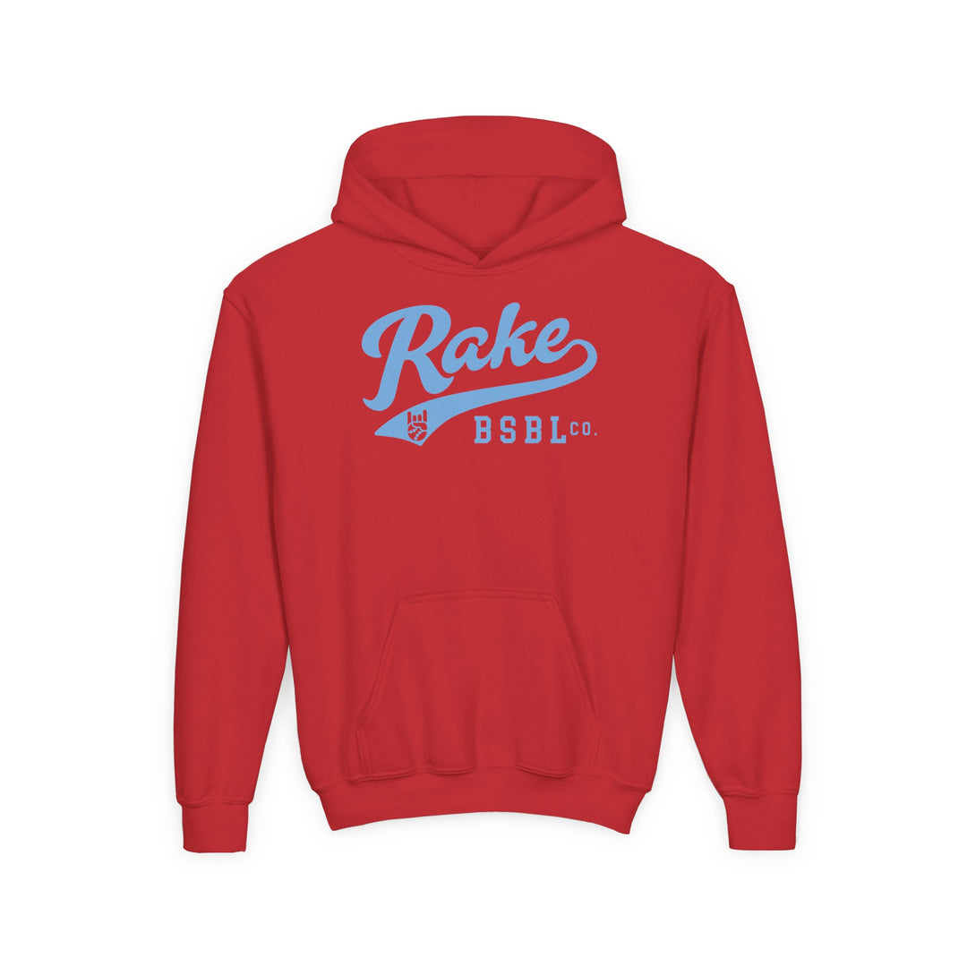 Kids Rake Script (Light Blue) Hoodie