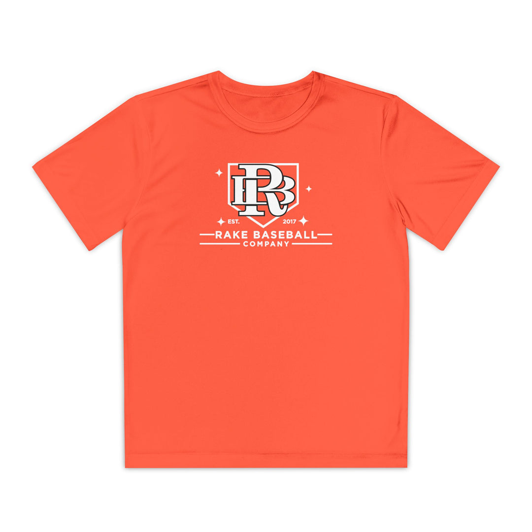 Kids Rake Baseball Homeplate Tee Dry Fit Tee - Rake Baseball Company - RAKE BASEBALL | BASEBALL T-SHIRT | BASEBALL CLOTHING | GOOD VIBES ONLY