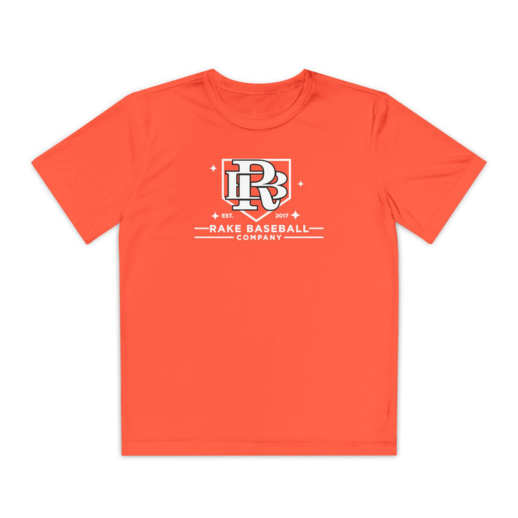 Kids Rake Baseball Homeplate Tee Dry Fit Tee - Rake Baseball Company - RAKE BASEBALL | BASEBALL T-SHIRT | BASEBALL CLOTHING | GOOD VIBES ONLY