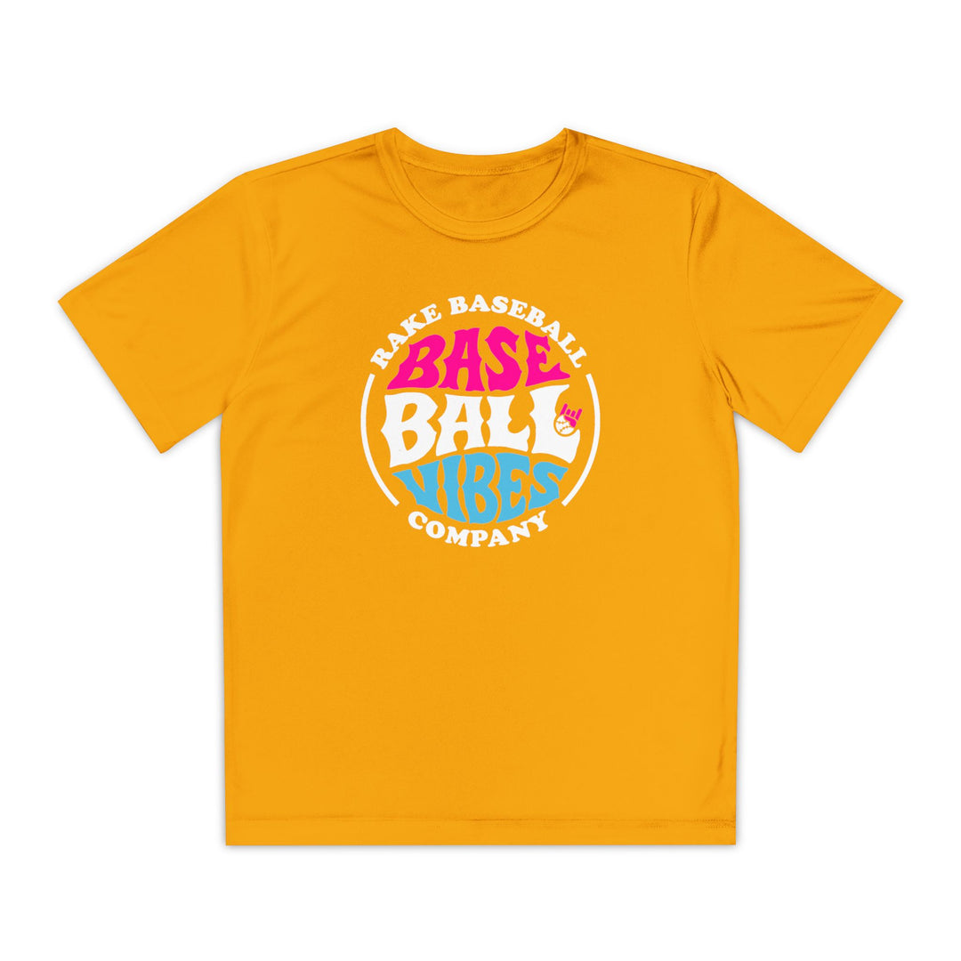 Kids Baseball Vibes Dry Fit Tee