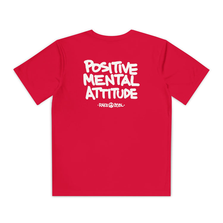 Kids Positive Mental Attitude Dry Fit Tee - Rake Baseball Company - RAKE BASEBALL | BASEBALL T-SHIRT | BASEBALL CLOTHING | GOOD VIBES ONLY