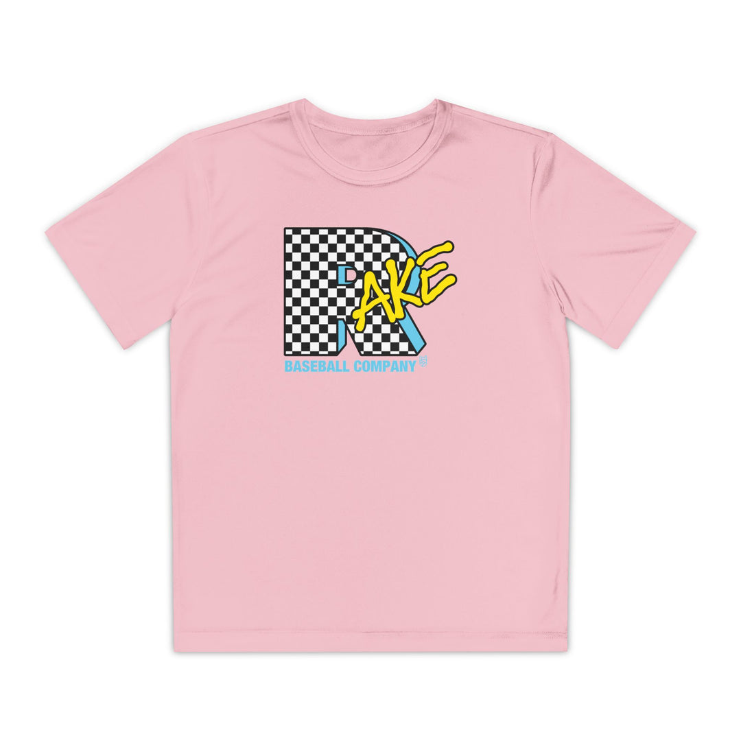 Kids Rake TV Dry Fit Tee - Rake Baseball Company - RAKE BASEBALL | BASEBALL T-SHIRT | BASEBALL CLOTHING | GOOD VIBES ONLY