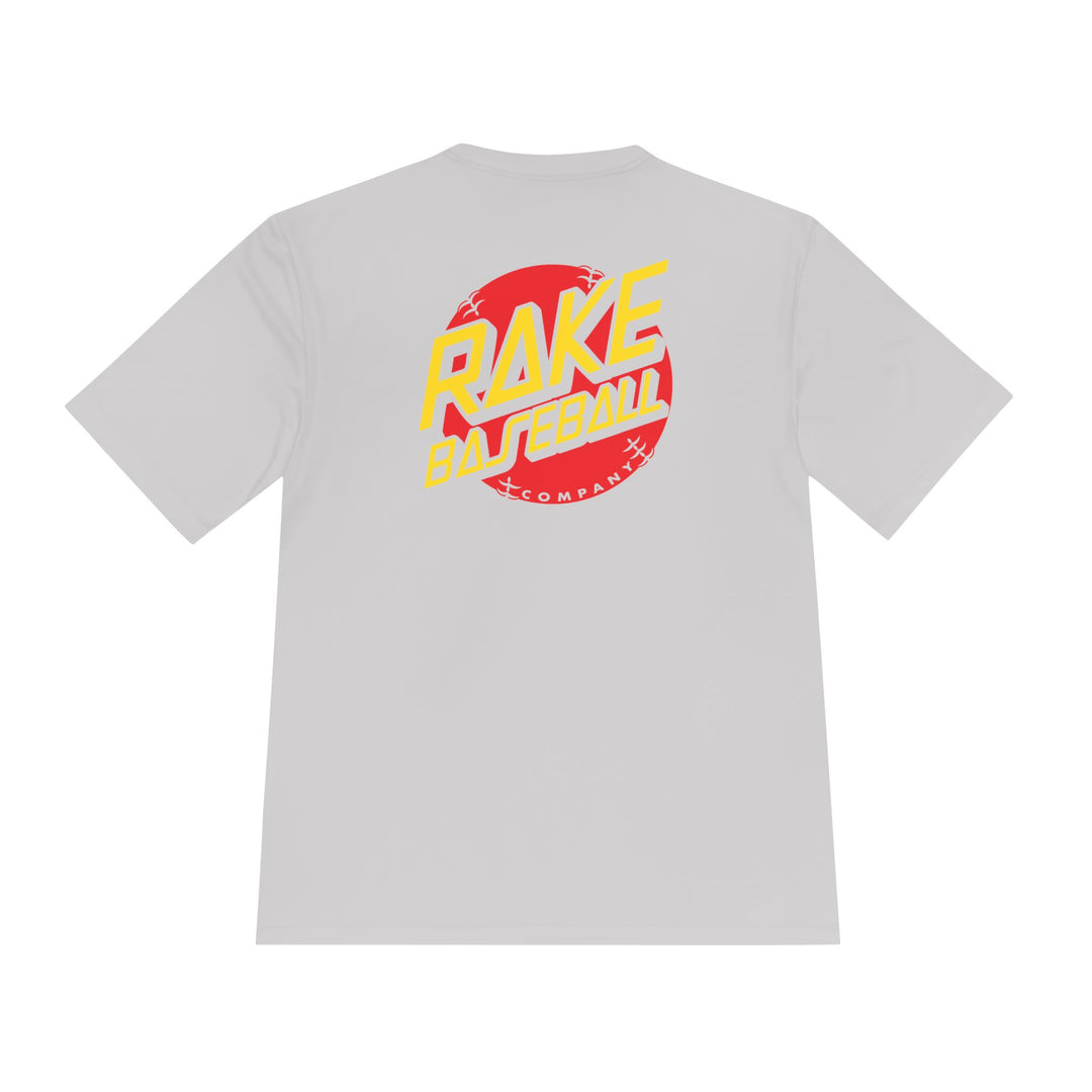 Rake Dot Dry Fit Tee - Rake Baseball Company - RAKE BASEBALL | BASEBALL T-SHIRT | BASEBALL CLOTHING | GOOD VIBES ONLY
