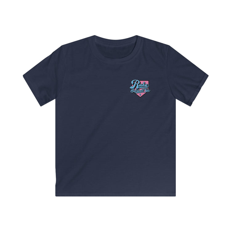 Kids Rake Softball Co. Tee - Rake Baseball Company - RAKE BASEBALL | BASEBALL T-SHIRT | BASEBALL CLOTHING | GOOD VIBES ONLY