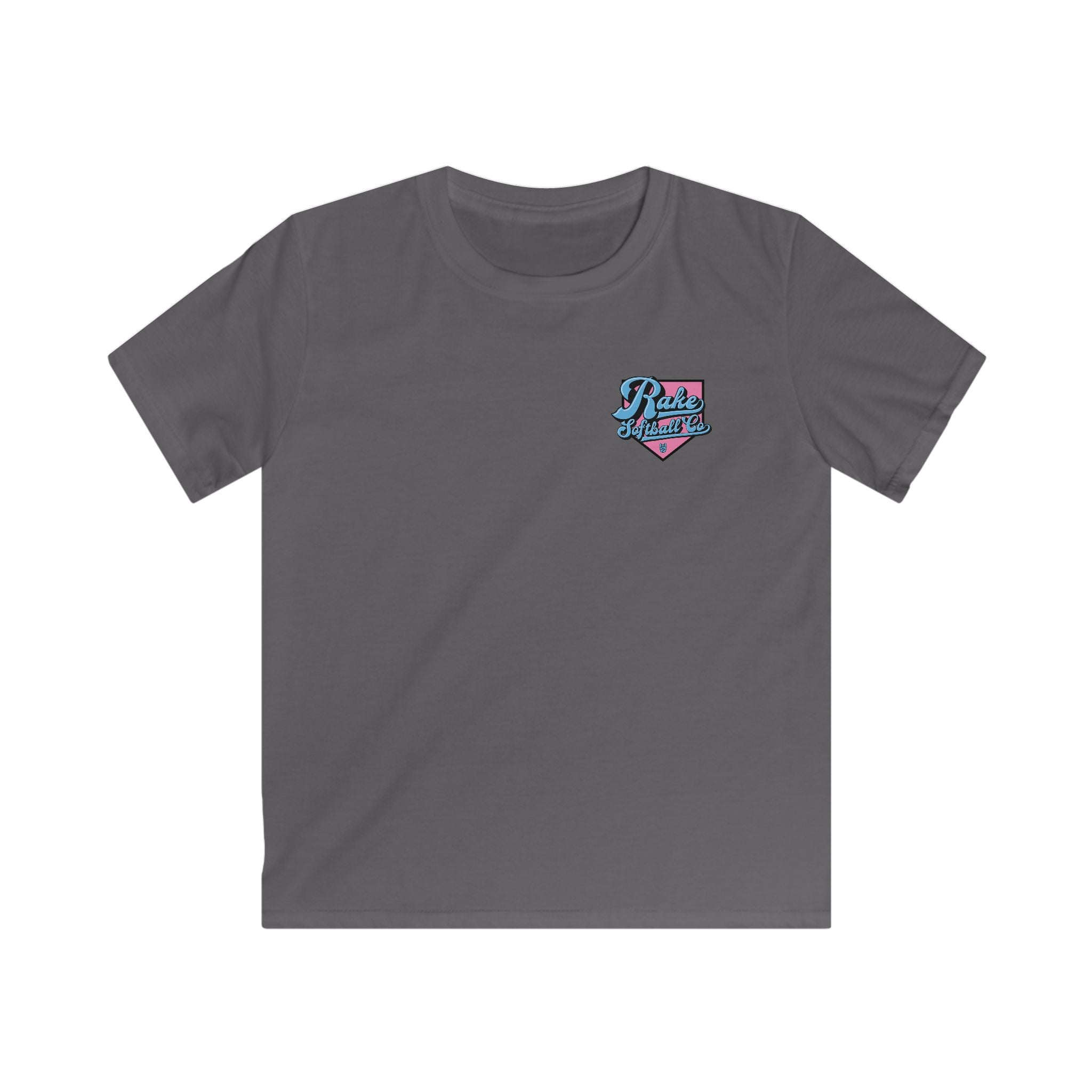 Kids Rake Softball Co. Tee - Rake Baseball Company - RAKE BASEBALL | BASEBALL T-SHIRT | BASEBALL CLOTHING | GOOD VIBES ONLY