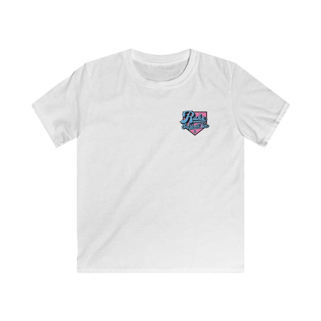 Kids Rake Softball Co. Tee - Rake Baseball Company - RAKE BASEBALL | BASEBALL T-SHIRT | BASEBALL CLOTHING | GOOD VIBES ONLY