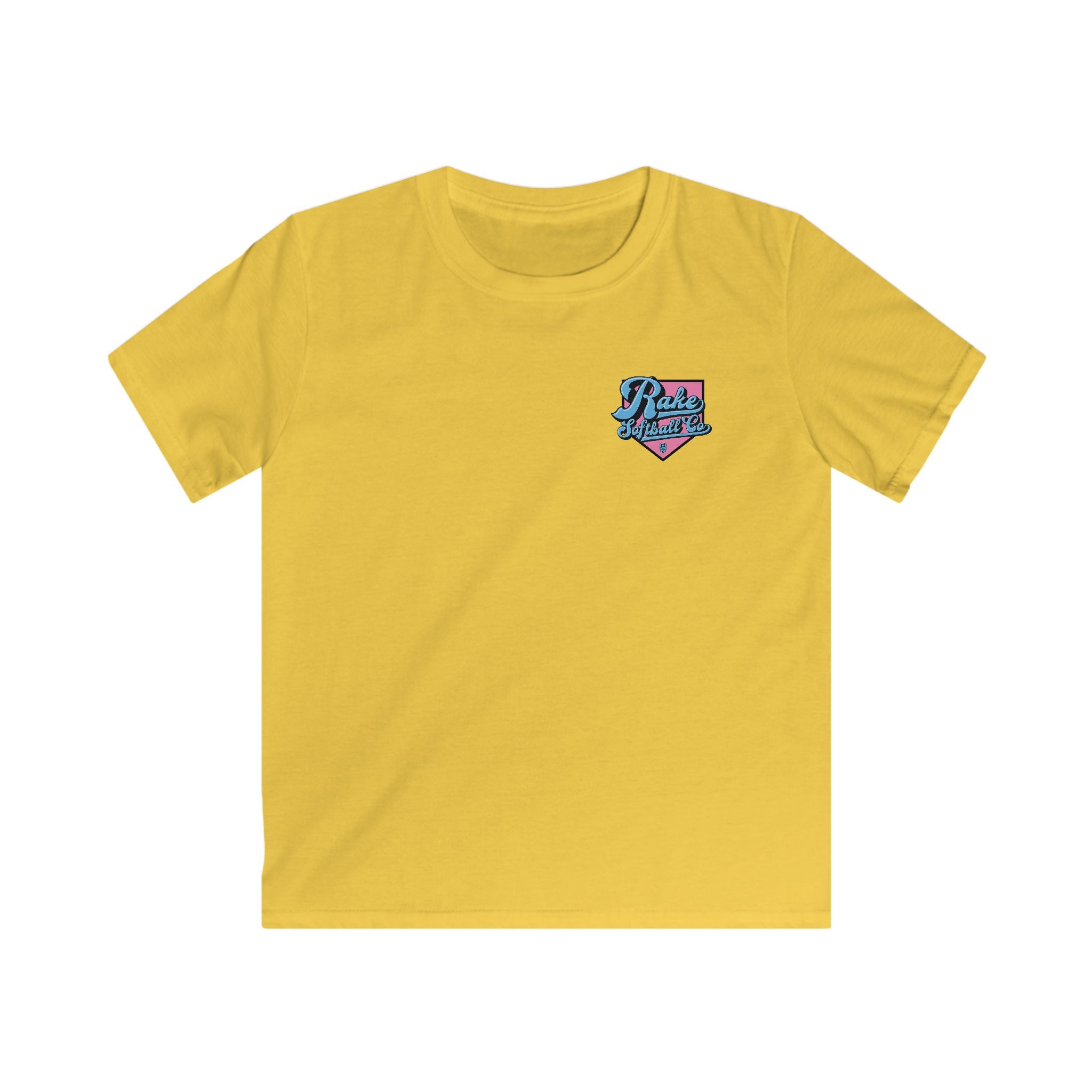 Kids Rake Softball Co. Tee - Rake Baseball Company - RAKE BASEBALL | BASEBALL T-SHIRT | BASEBALL CLOTHING | GOOD VIBES ONLY