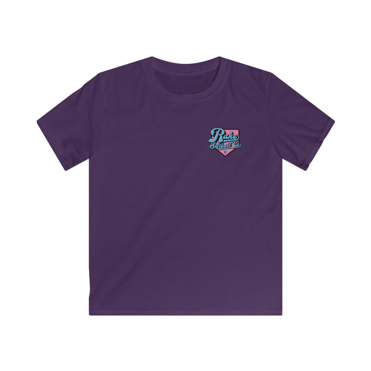 Kids Rake Softball Co. Tee - Rake Baseball Company - RAKE BASEBALL | BASEBALL T-SHIRT | BASEBALL CLOTHING | GOOD VIBES ONLY