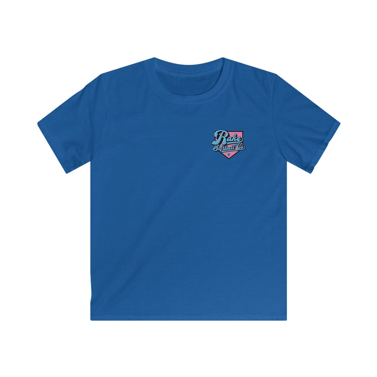 Kids Rake Softball Co. Tee - Rake Baseball Company - RAKE BASEBALL | BASEBALL T-SHIRT | BASEBALL CLOTHING | GOOD VIBES ONLY