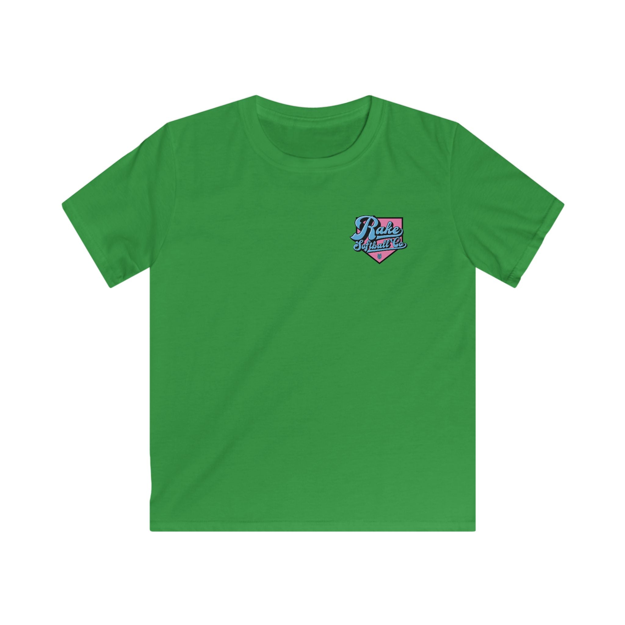Kids Rake Softball Co. Tee - Rake Baseball Company - RAKE BASEBALL | BASEBALL T-SHIRT | BASEBALL CLOTHING | GOOD VIBES ONLY