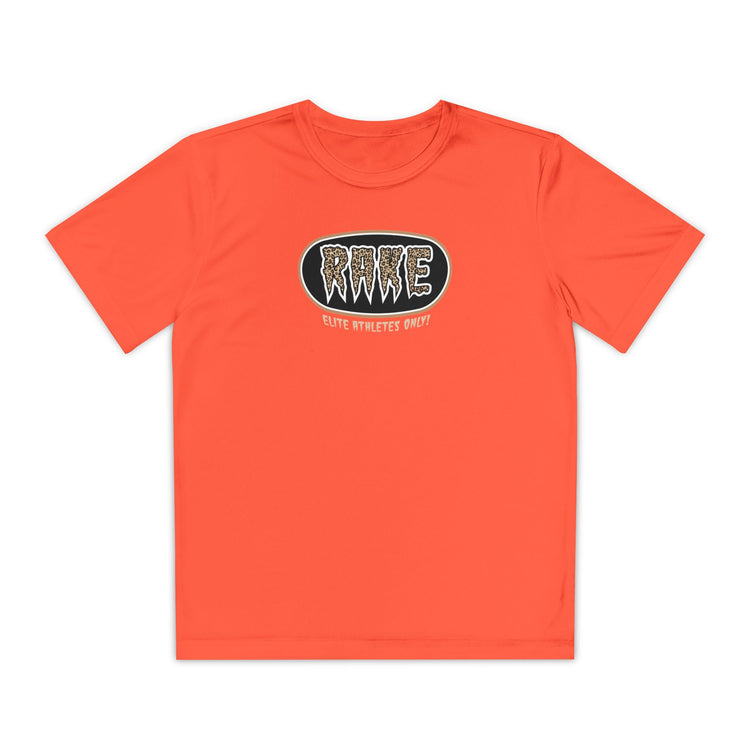Kids Rake Cheetah Softball Company Dry Fit Tee - Rake Baseball Company - RAKE BASEBALL | BASEBALL T-SHIRT | BASEBALL CLOTHING | GOOD VIBES ONLY