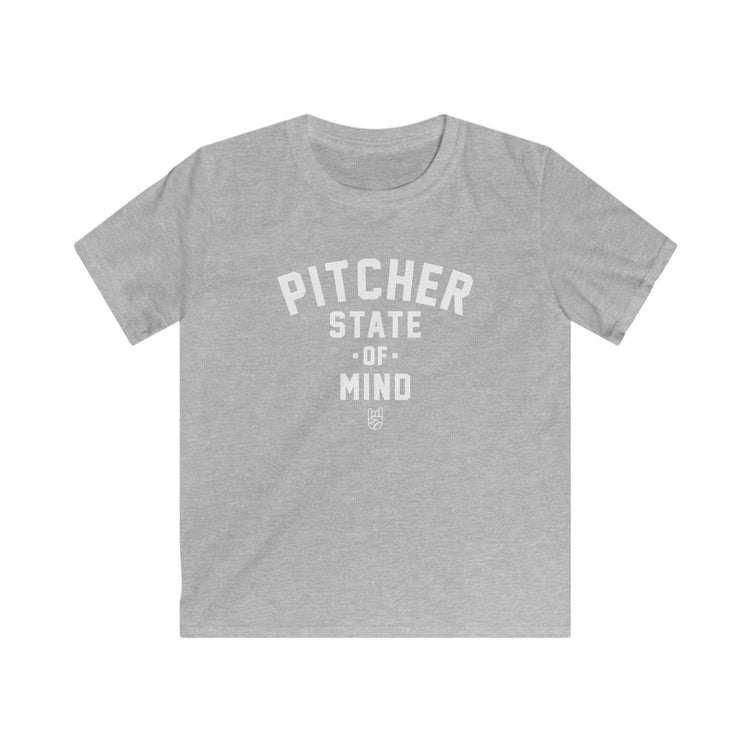 Kids Pitcher State of Mind Tee - Rake Baseball Company - RAKE BASEBALL | BASEBALL T-SHIRT | BASEBALL CLOTHING | GOOD VIBES ONLY