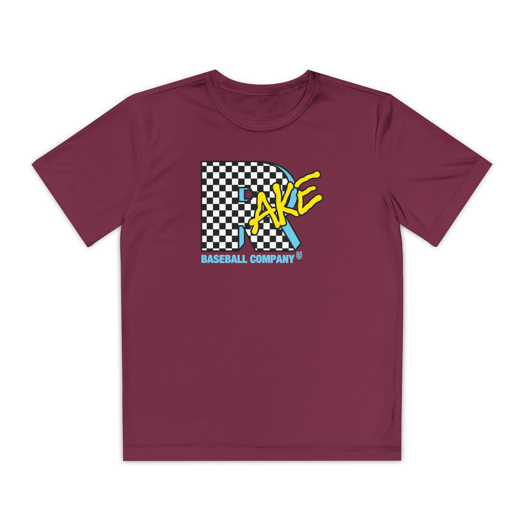 Kids Rake TV Dry Fit Tee - Rake Baseball Company - RAKE BASEBALL | BASEBALL T-SHIRT | BASEBALL CLOTHING | GOOD VIBES ONLY