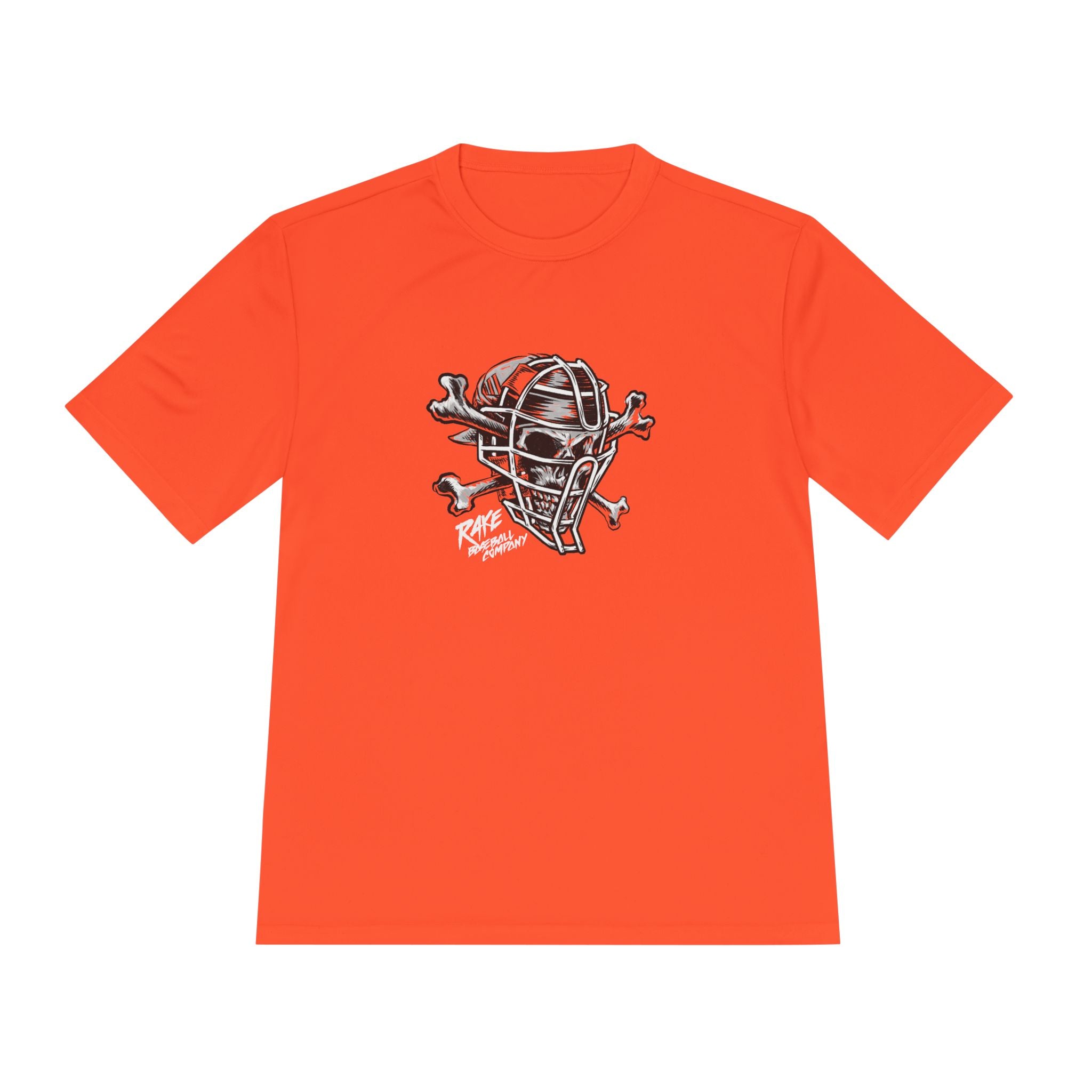 Skull & Bones Catching Dry Fit Tee - Rake Baseball Company - RAKE BASEBALL | BASEBALL T-SHIRT | BASEBALL CLOTHING | GOOD VIBES ONLY