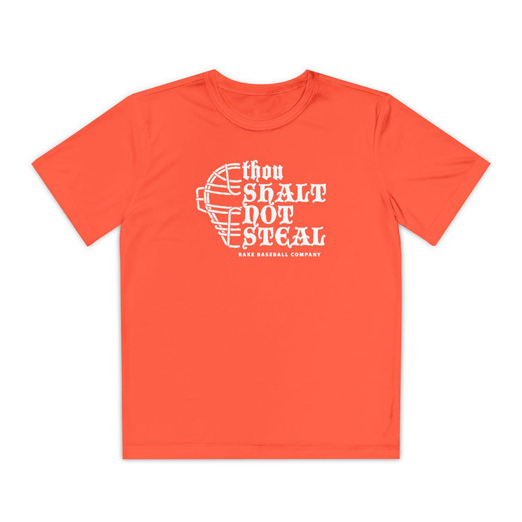 Kids Thou Shalt Not Steal Fit Tee - Rake Baseball Company - RAKE BASEBALL | BASEBALL T-SHIRT | BASEBALL CLOTHING | GOOD VIBES ONLY