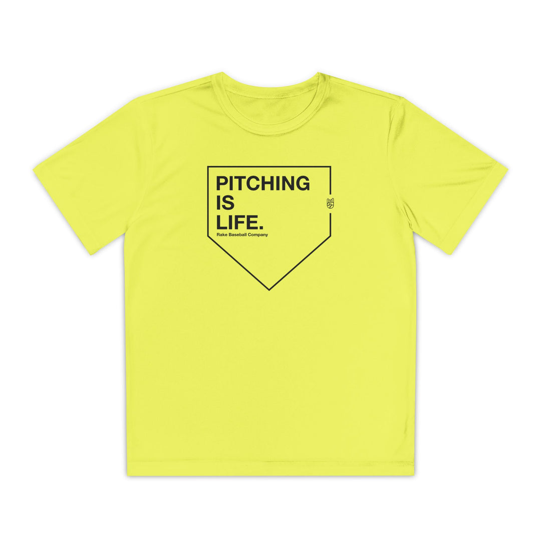 Kids Pitching Is Life Dry Fit Tee
